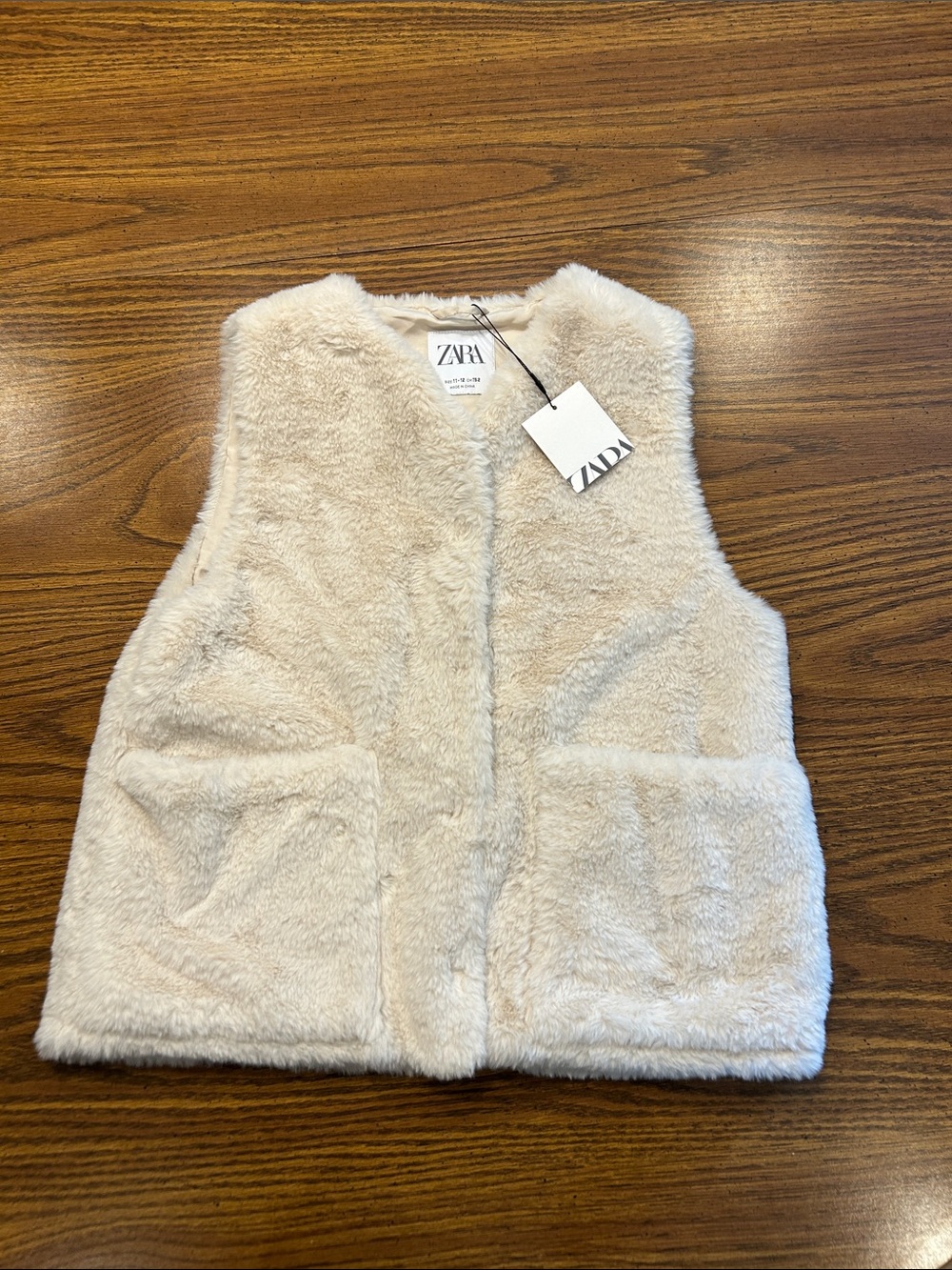 ZARA Kids Faux Fur Vest